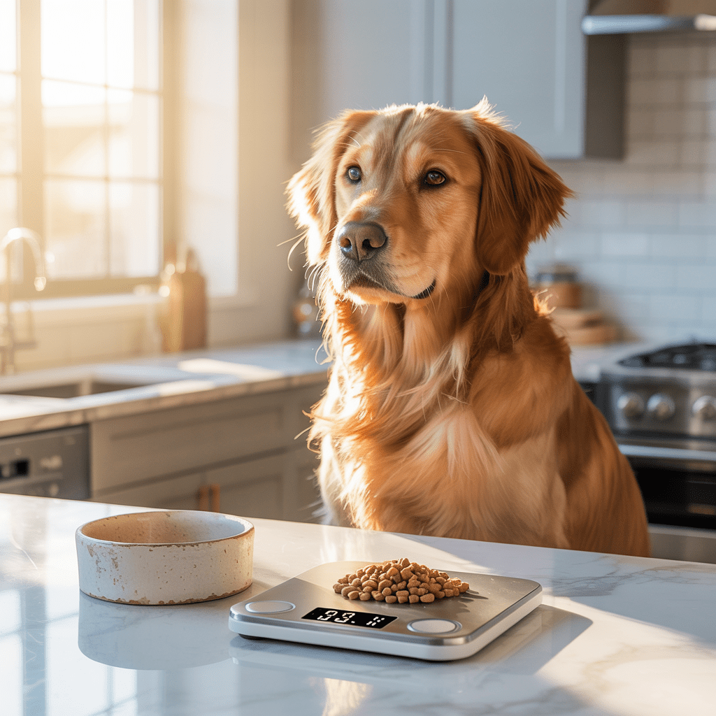 hundefutter portion abwiegen gegen uebergewicht