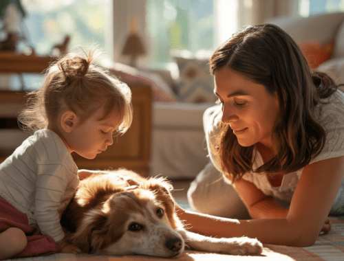 ind und hund üben ruhezone, sichere regeln im familienalltag