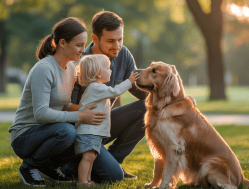 hund sucht blickkontakt und orientiert sich an seinen menschen